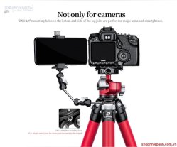 thumbnail tripod Leofoto LA-284C + đầu ball LH-30 ( Red kit) - 6