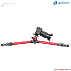 thumbnail tripod Leofoto LA-324C + đầu ball LH-40 ( Red kit) - 4