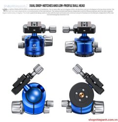 thumbnail tripod Leofoto LP-324C + đầu ball LH-40 (Blue kit) - 6