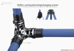 thumbnail tripod Leofoto LP-324C + đầu ball LH-40 (Blue kit) - 5