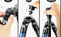 thumbnail tripod Leofoto LQ-365C + đầu ball LH-47 - 6