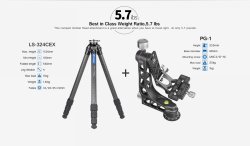 thumbnail Tripod Leofoto LS-324CEX + Đầu gimbal PG-1 - 5