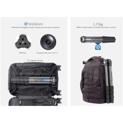 thumbnail Tripod Leofoto LS-365C+ Gimbal head PG-1 - 5