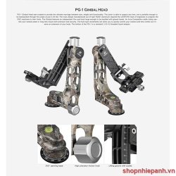 thumbnail Tripod Leofoto LS-365CEX + đầu gimbal PG-1 Full Camo - 5