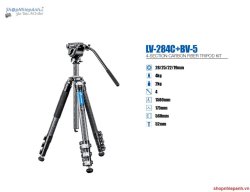 thumbnail tripod Leofoto LV-284C + đầu quay BV-5 - 5