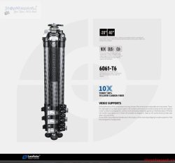 thumbnail tripod Leofoto LV-324C + đầu quay BV-10 - 5