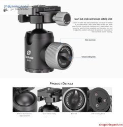 thumbnail tripod Leofoto LX-254CT + đầu ball XB-32 - 8