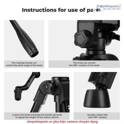 thumbnail Tripod mini desktop K&F concept S233A0 (KF09.166) - 7
