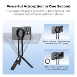 thumbnail Tripod mini nam châm magsafe để bàn đa năng K&F concept MS-47  K31.139 - 0