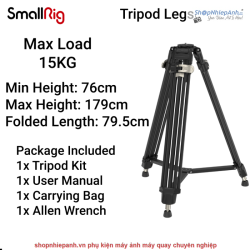 thumbnail Tripod  Smallrig FreeBlazer Heavy-Duty Aluminum Alloy AD-80 4164 - 3