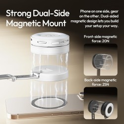 thumbnail Tripod tự mở Ulanzi MT85 MAGSAFE smartphone màu trắng - 1