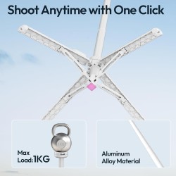 thumbnail Tripod tự mở Ulanzi MT85 MAGSAFE smartphone màu trắng - 2