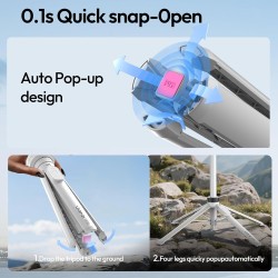 thumbnail Tripod tự mở Ulanzi MT85 MAGSAFE smartphone màu trắng - 3