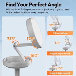 thumbnail Tripod tự mở Ulanzi MT85 MAGSAFE smartphone màu trắng - 0