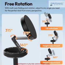 thumbnail Tripod tự mở Ulanzi MT85 MAGSAFE smartphone - 5