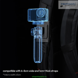 thumbnail Tripod Ulanzi MT66 ClipMate kèm giá đỡ balo thao tác nhanh DJI Osmo action 3/4/5pro/Osmo 360 - 7