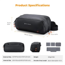thumbnail Túi K&F Concept  đa năng Portable Carrying Case for Switch 2/Steam Deck/DJI Osmo Pocket 3/Mobile 7P/GoPro/Insta360 Action Cameras Digital Accessories (KF13.227) - 6