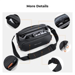 thumbnail Túi K&F Concept  đa năng Portable Carrying Case for Switch 2/Steam Deck/DJI Osmo Pocket 3/Mobile 7P/GoPro/Insta360 Action Cameras Digital Accessories (KF13.227) - 3