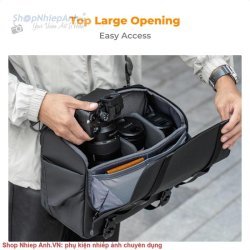 thumbnail Túi K&F concept Sling bag KF13.163 Urban Wander Black U10 10L - 2