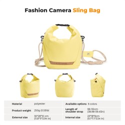 thumbnail Túi K&F concept Sling bag KF13.168V4 Urban Wander U11 5L Yellow - 5
