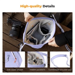 thumbnail Túi K&F concept Sling bag KF13.168V5 Urban Wander U11 5L purple - 2
