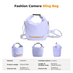 thumbnail Túi K&F concept Sling bag KF13.168V5 Urban Wander U11 5L purple - 5