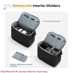 thumbnail Túi K&F concept Sling bag KF13.179 V1 Urban Wander Black U05 5L - 2