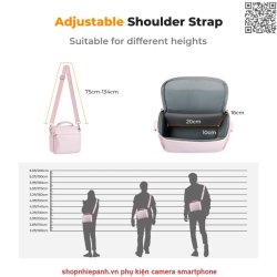 thumbnail Túi K&F concept Sling bag KF13.179V2 Urban Wander Pink U05 5L - 4