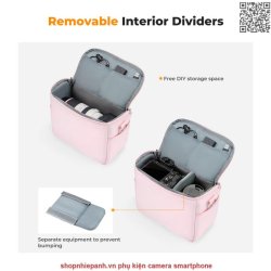 thumbnail Túi K&F concept Sling bag KF13.179V2 Urban Wander Pink U05 5L - 2