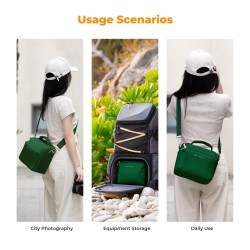 thumbnail Túi K&F concept Sling bag KF13.179V8 Urban Wander Green U05 5L - 6