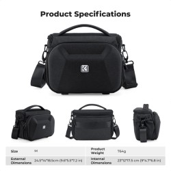 thumbnail Túi K&F concept Sling bag KF13.221 hard shell 6L (size Medium) - 4