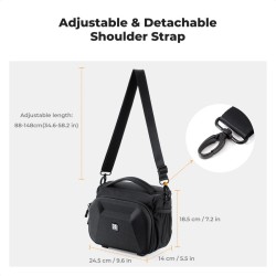 thumbnail Túi K&F concept Sling bag KF13.221 hard shell 6L (size Medium) - 1