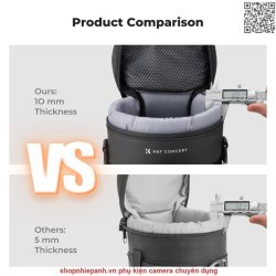 thumbnail Túi lens K&F concept KF13.202 size L (9x18cm) - 4