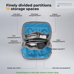 thumbnail Túi phụ kiện thiết bị công nghệ đa năng K&F concept KF13.130v1 - 6