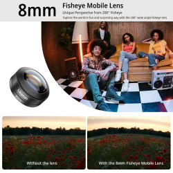 thumbnail Ulanzi Fisheye 8mm lens 200 degree for smartphone CL-004 - 1