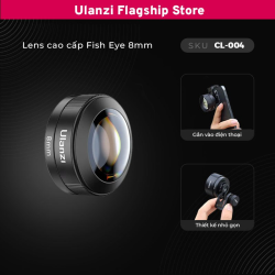thumbnail Ulanzi Fisheye 8mm lens 200 degree for smartphone CL-004 - 0