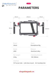 thumbnail Ulanzi cinema rig for smartphone Iphone Android 5.4-6.7in - 6