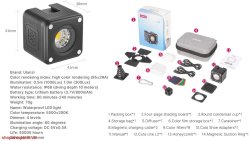 thumbnail Ulanzi L2 Cute Lite Waterproof LED Light - Đèn led mini chống nước - 1