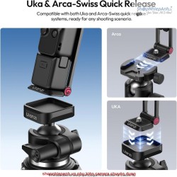 thumbnail Ulanzi MA66 Quick mount tripod for Pocket 3 Pocket 4 (C110A) - 5