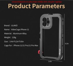 thumbnail Ulanzi metal Vlog cage for Iphone 11 - 4