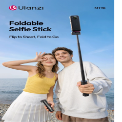 thumbnail Ulanzi MT98 Gậy selfie cầm tay tàng hình dài 57cm dùng cho Insta360 X5 X4, DJI Action 4 5 6 - 1