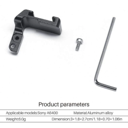 thumbnail Ulanzi R011 external cold shoe mount for Sony A6300 A6400 A6500 A6 series - 7