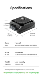 thumbnail Ulanzi UKA05 quick release kit for DJI ronin RS 2 3 4 - 5