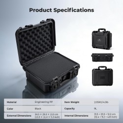 thumbnail Vali máy ảnh phụ kiện chống shock chống nước ip67 K&F concept KF13.1302v4 - 6