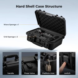 thumbnail Vali máy ảnh phụ kiện chống shock chống nước ip67 K&F concept KF13.1302v4 - 1
