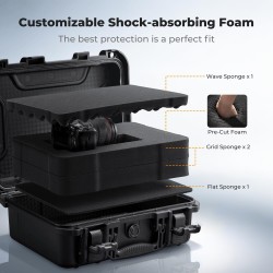thumbnail Vali máy ảnh phụ kiện chống shock chống nước ip67 K&F concept KF13.1302v4 - 2