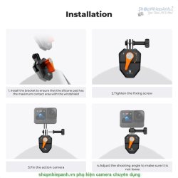 thumbnail Windshield Mount Clamp for GoPro  Action Camera DJI Osmo Action Insta360 Pro Motorbike Accessories (KF31.169) - 4