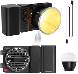 thumbnail ZHIYUN CINEPEER CX100 COB LED Video Light 100W Bi-color 2700K-6500K Battery 4500mah CRI96+ TLCI97+ - 0