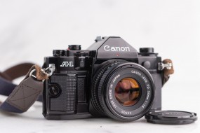 Combo Canon A-1 và lens FD 50f1.8 sưu tầm hoàn hảo