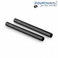 SmallRig 2pcs 15mm Black Aluminum Alloy Rod(M12-20cm) 8inch 1051
